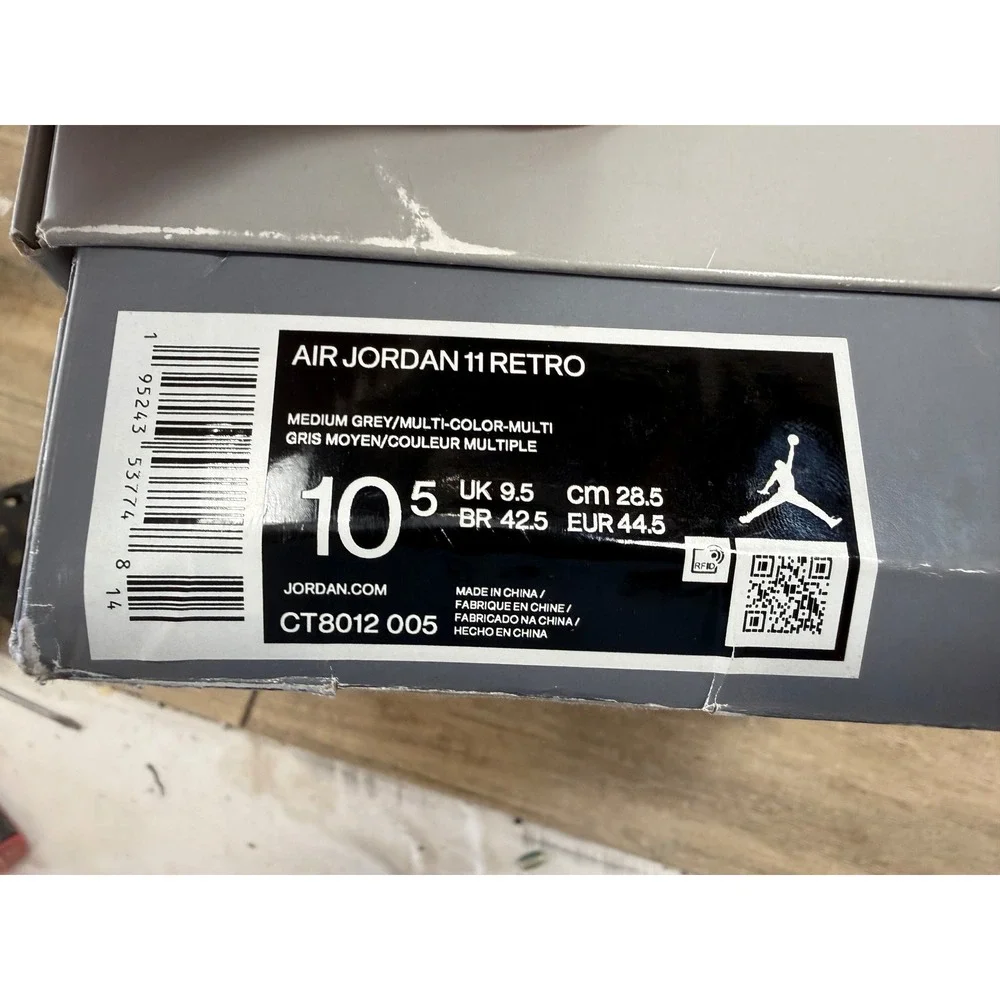 Air Jordan 11 Retro Cool Grey CT8012-005 Mens 10.5 Basketball Shoes Sneakers